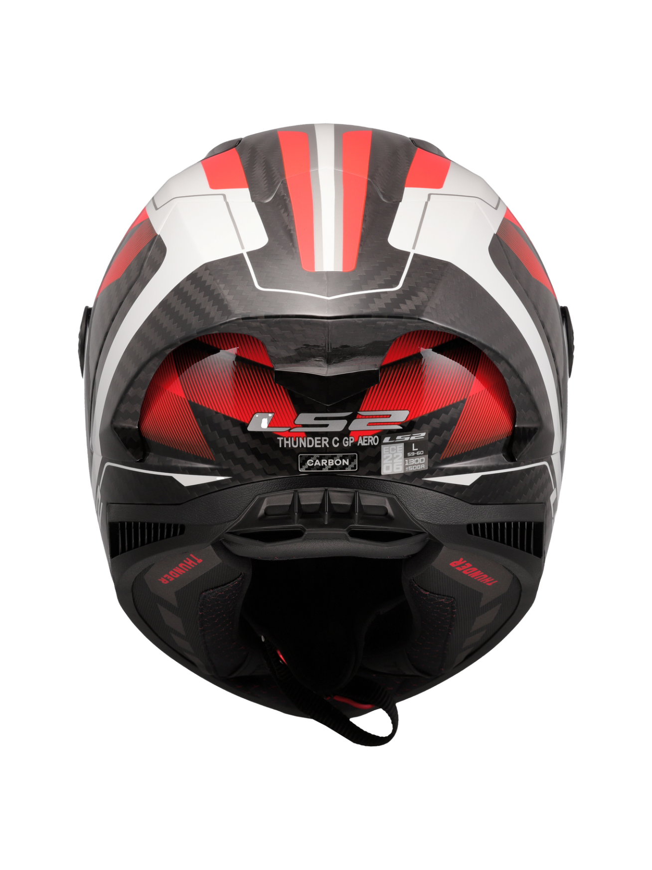 LS2 FF805 THUNDER GP AERO RAUTE WHITE RED-06 7