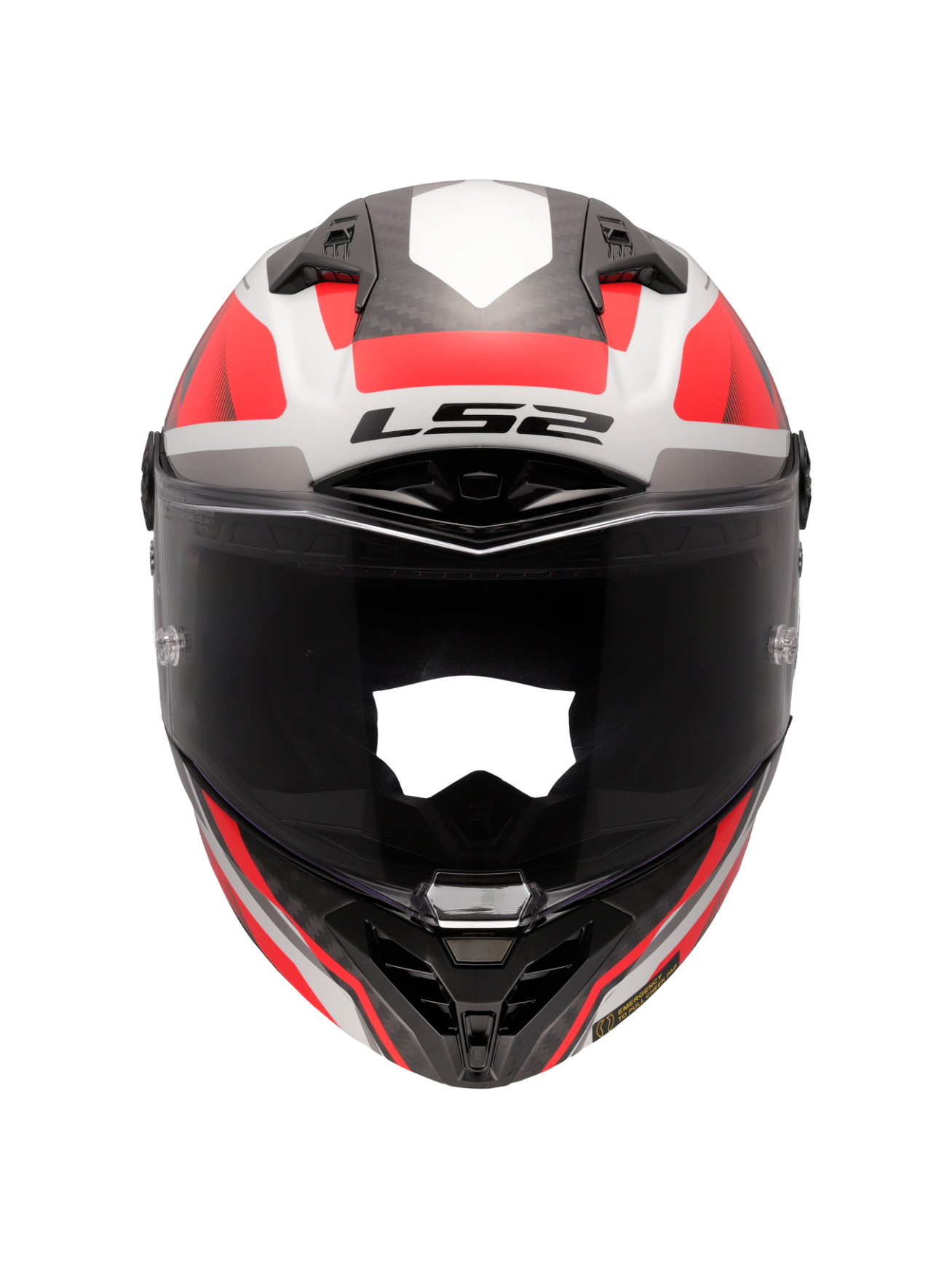 LS2 FF805 THUNDER GP AERO RAUTE WHITE RED-06 3