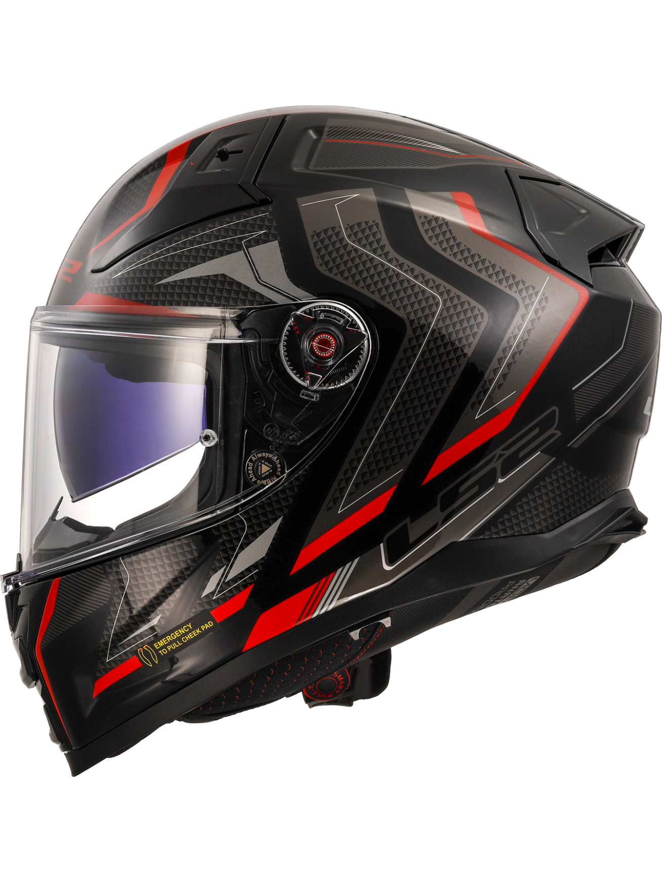 LS2 FF811 VECTOR II ALIZER BLACK RED-06 4