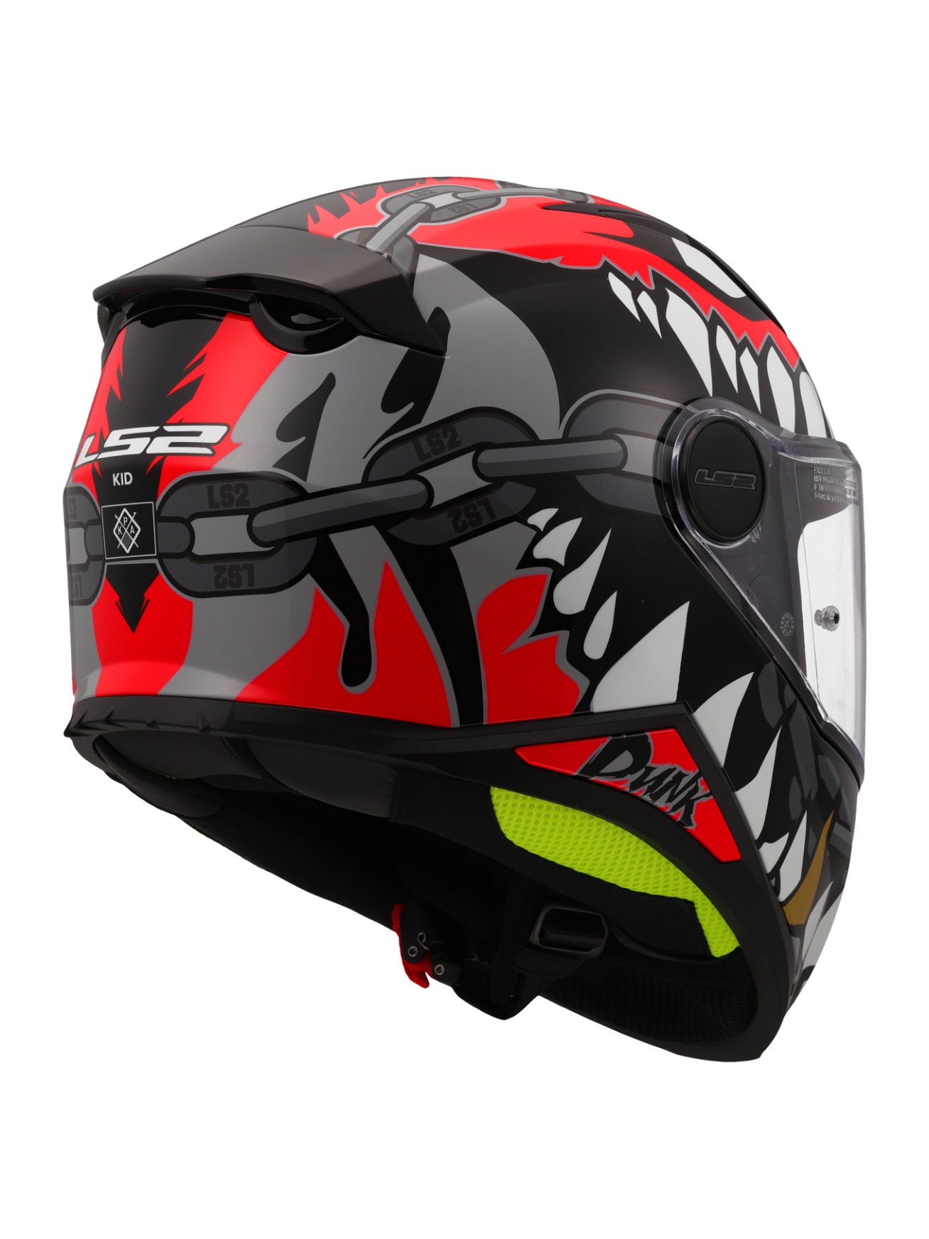 LS2 FF812 KID PUNK GREY RED S 5