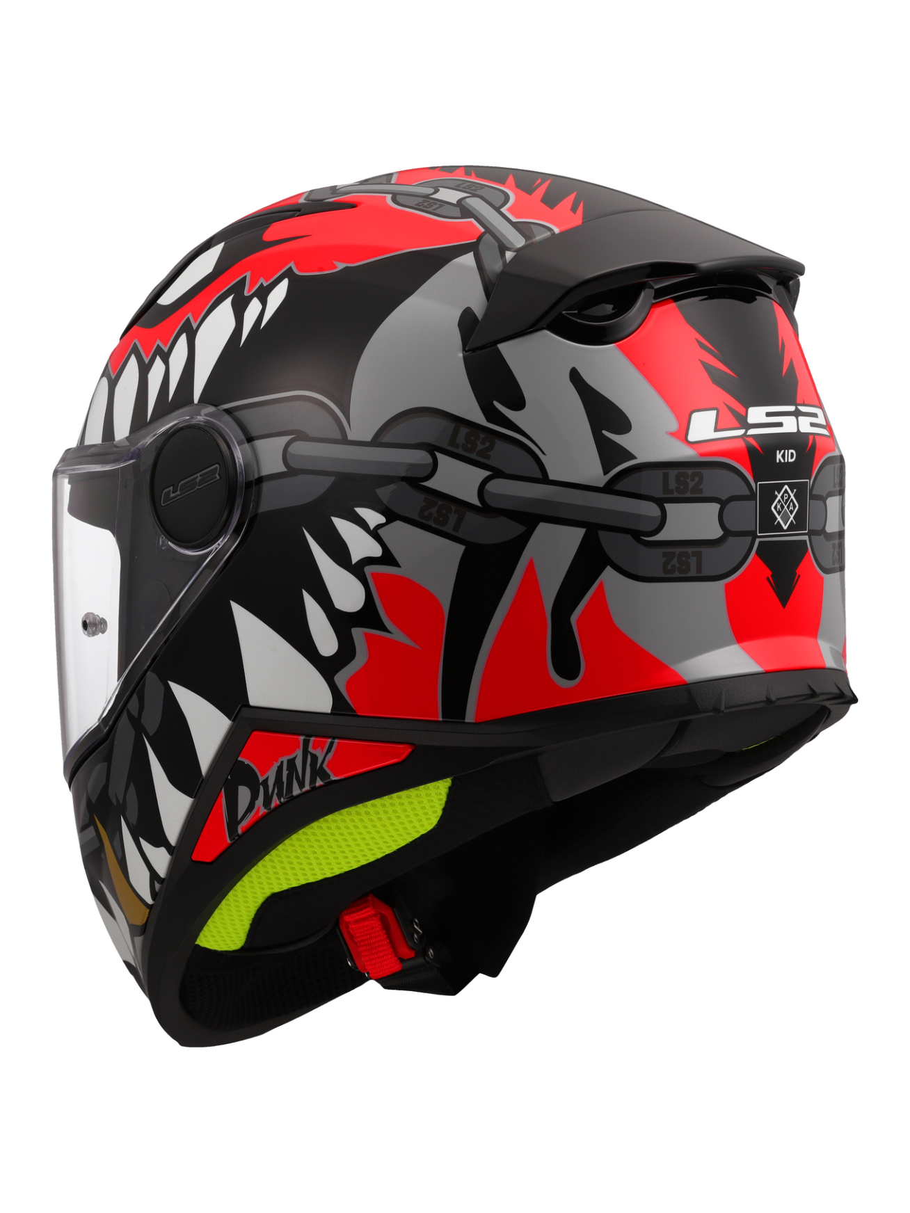 LS2 FF812 KID PUNK GREY RED S 7 LS2 FF812 KID PUNK GREY RED S 7