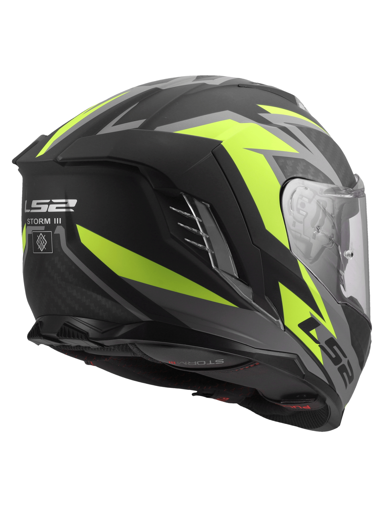 LS2 FF818 STORM III DYNAMO BLACK H-V YELLOW 1 LS2 FF818 STORM III DYNAMO BLACK H-V YELLOW 1
