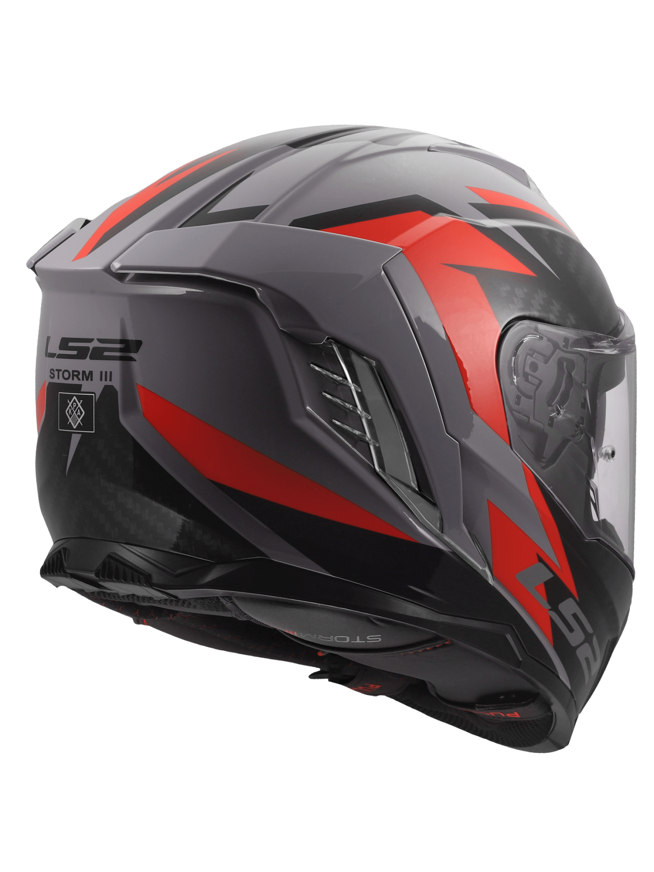LS2 FF818 STORM III DYNAMO GREY RED 7 LS2 FF818 STORM III DYNAMO GREY RED 7