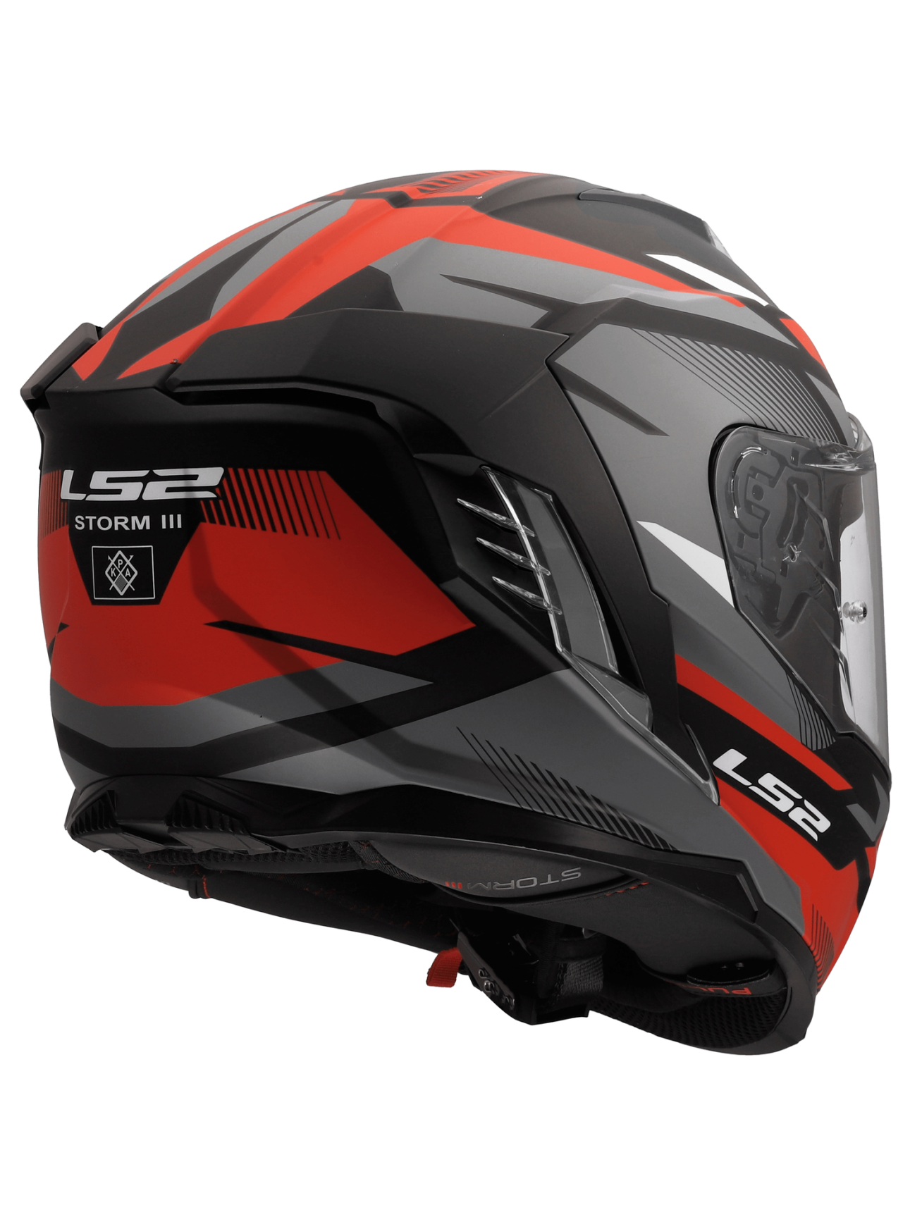 LS2 FF818 STORM III KOMAI BLACK RED 8 LS2 FF818 STORM III KOMAI BLACK RED 8