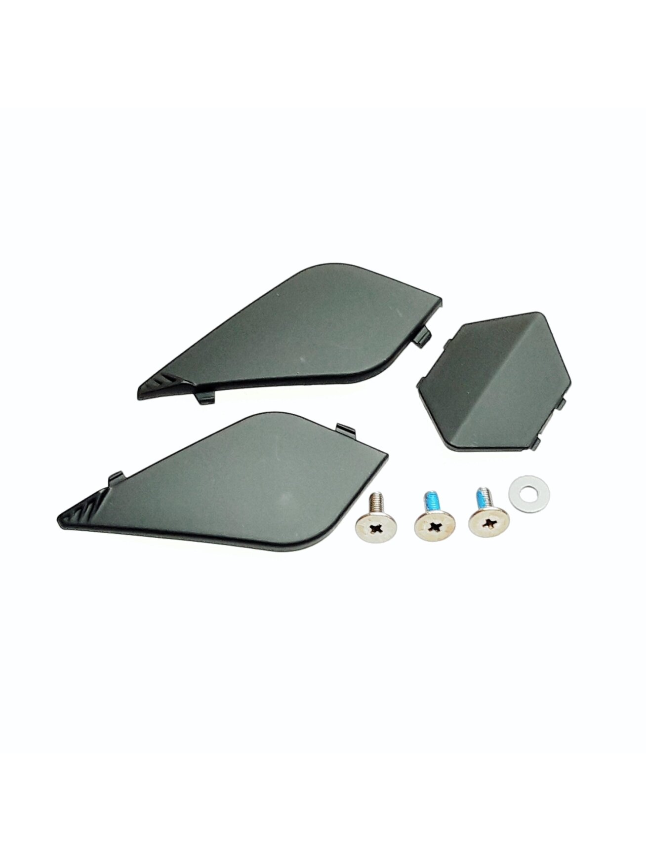 LS2 MX701 PEAK SCREWS+COVERS MATT BLACK