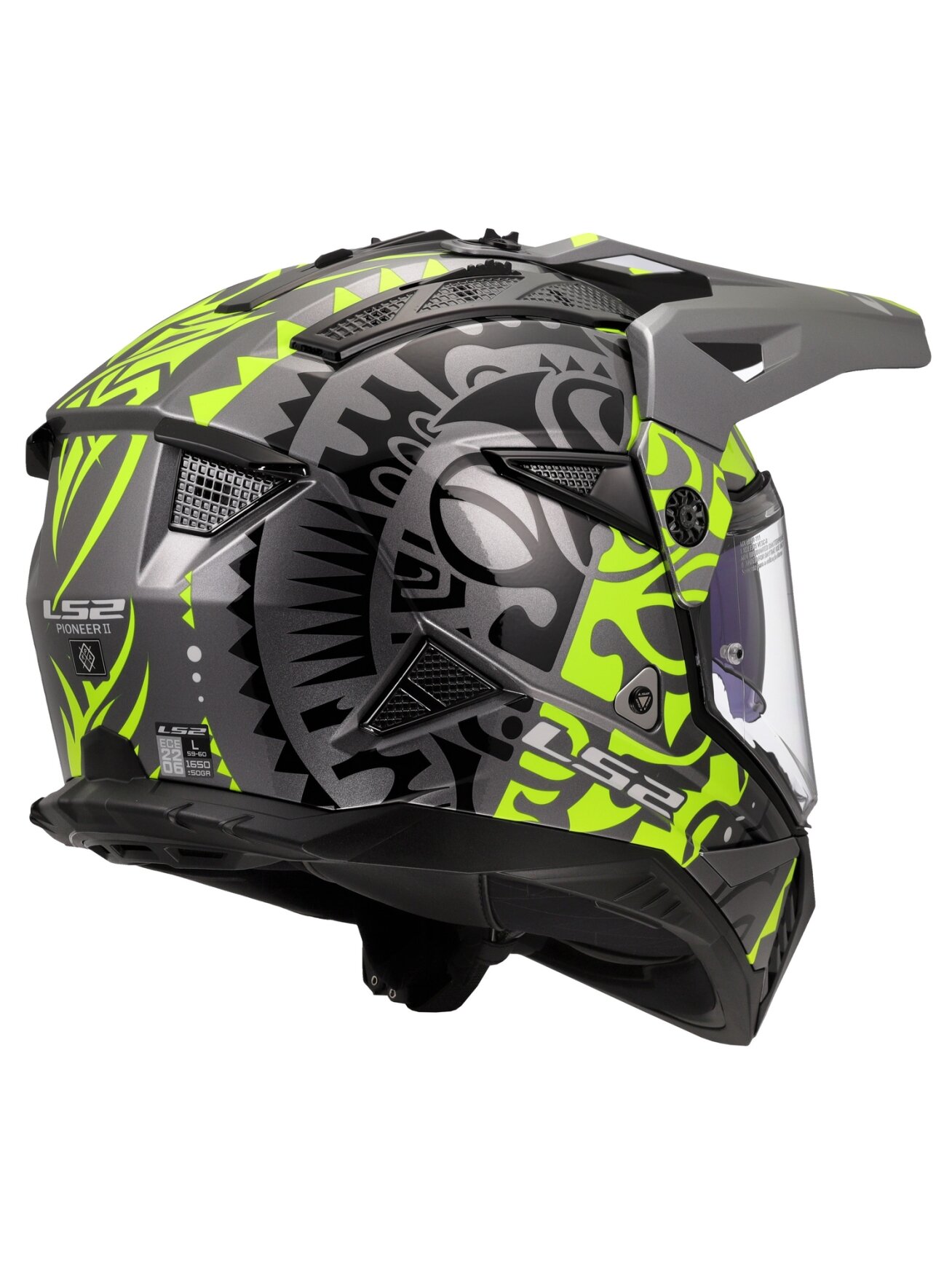 LS2 MX702 PIONEER II RANGI H-VIS YELLOW-06 4 LS2 MX702 PIONEER II RANGI H-VIS YELLOW-06 4