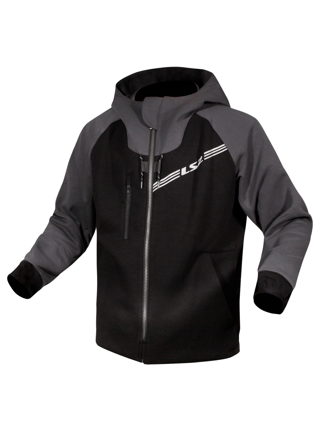 LS2 THROTTLE MAN JACKET BLACK DARK GREY