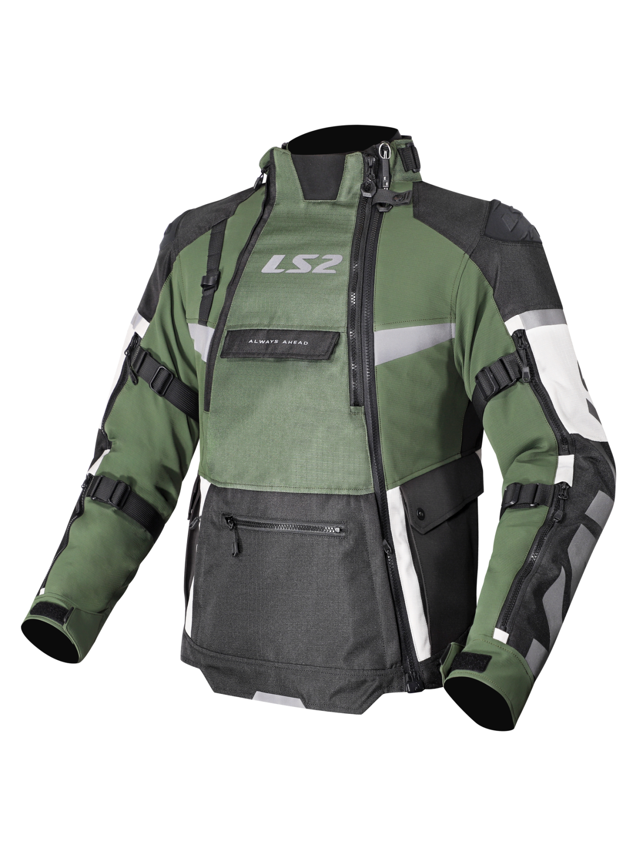 LS2 X-MASTER MAN JACKET BLACK GREEN GREY