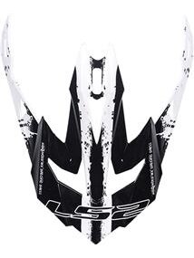 LS2 MX470 PEAK INTRUDER BLACK WHITE
