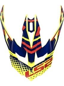 LS2 MX470 PEAK BOMBER YELLOW BLUE RED