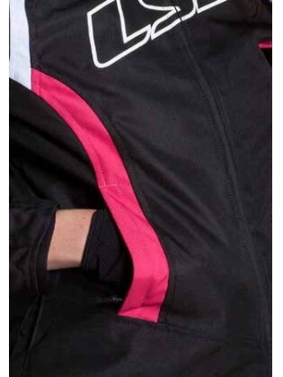 LS2 GATE LADY JACKET BLACK PINK 4 LS2 GATE LADY JACKET BLACK PINK 4