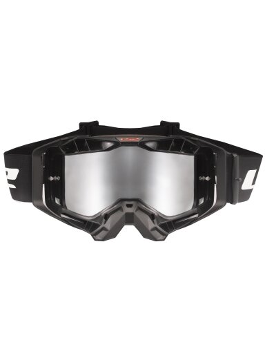 LS2 AURA PRO GOGGLE BLACK WITH IRIDIUM VISOR