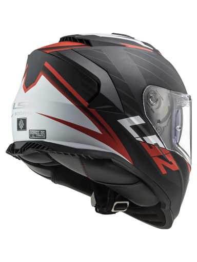 LS2 FF800 STORM NERVE MATT BLACK RED