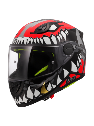 LS2 FF812 KID PUNK GREY RED S
