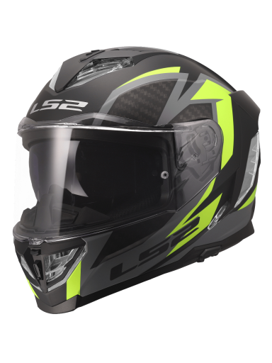 LS2 FF818 STORM III DYNAMO BLACK H-V YELLOW