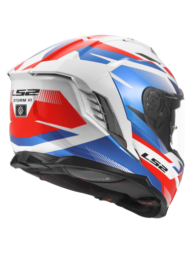 LS2 FF818 STORM III KOMAI WHITE BLUE RED
