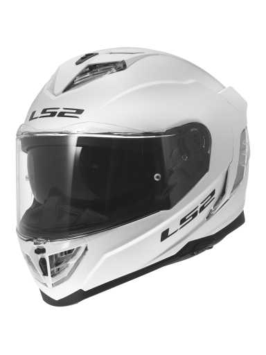 LS2 FF818 STORM III SOLID GLOSS WHITE