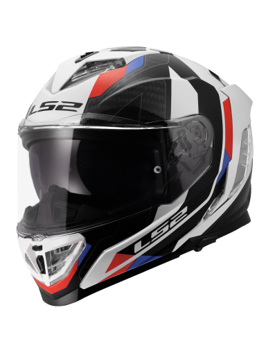 LS2 FF818 STORM III SPORTY WHITE BLUE RED