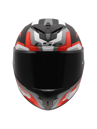 LS2 FF820 RAPID III HYPER BLACK RED