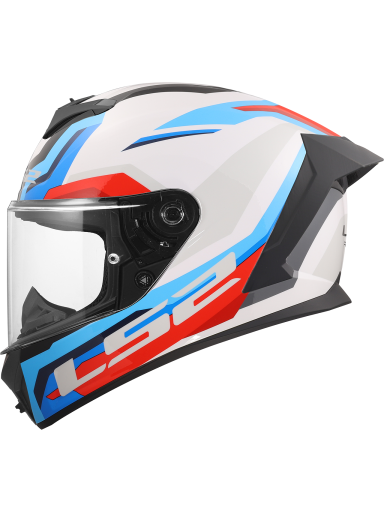 LS2 FF820 RAPID III HYPER WHITE BLUE RED