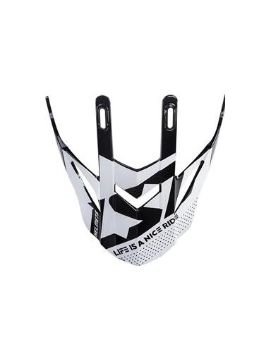 LS2 MX437 PEAK BLOCK WHITE RED