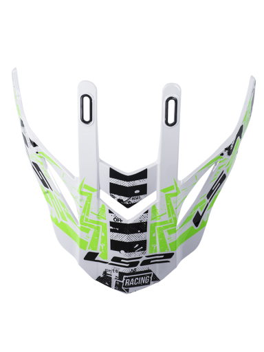 LS2 MX437 PEAK GLITCH WHITE BLACK GREEN
