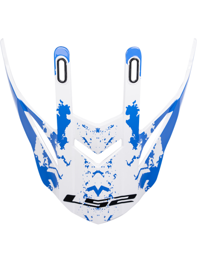 LS2 MX437 PEAK SPOT WHITE BLUE