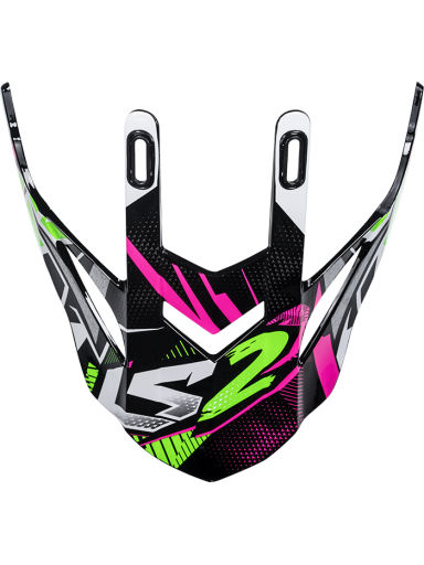 LS2 MX437 PEAK STRONG WHITE GREEN PINK