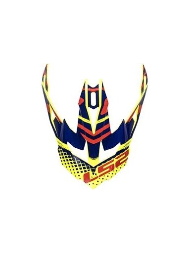 LS2 MX470 PEAK BOMBER YELLOW BLUE RED
