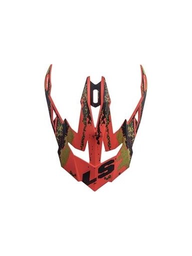 LS2 MX470 PEAK CLAW MATT BLACK RED