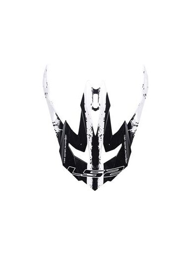LS2 MX470 PEAK INTRUDER BLACK WHITE