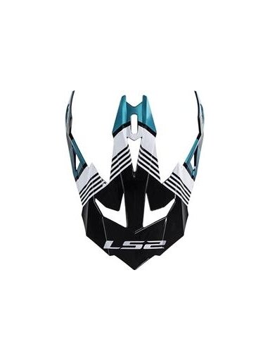 LS2 MX470 PEAK MAX BLACK TURQUOISE