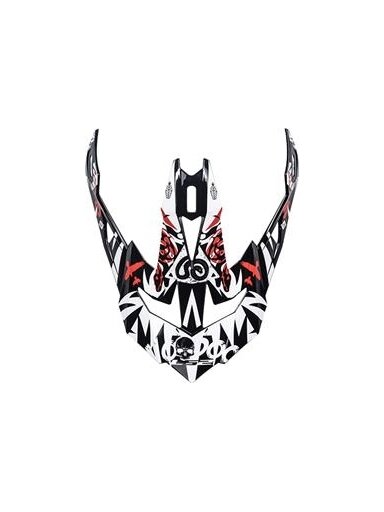 LS2 MX470 PEAK VOODOO BLACK WHITE RED