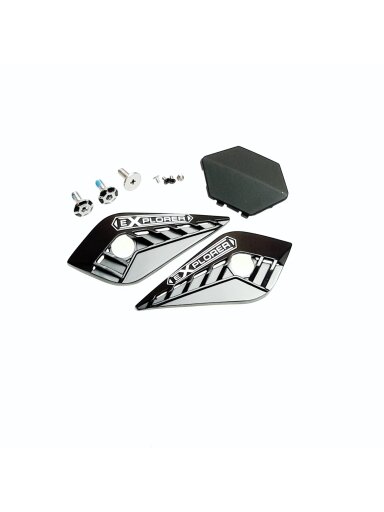 LS2 MX701 CARBON PEAK SCREWS+COVERS MATT BLACK