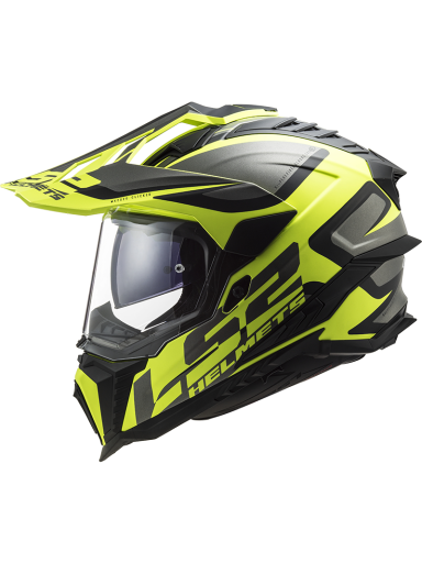LS2 MX701 EXPLORER ALTER MATT BLACK H-V YELLOW
