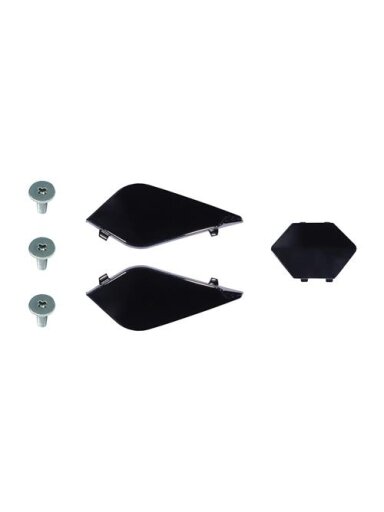 LS2 MX701 PEAK SCREWS+COVERS GLOSS BLACK