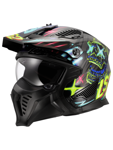 LS2 OF606 DRIFTER RAYZ BLACK BLUE-06