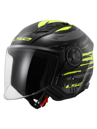 LS2 OF616 AIRFLOW II BRUSH BLACK H-V YELLOW-06