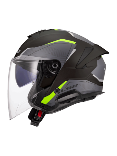 LS2 OF618 VERSO II AIR BLACK H-VIS YELLOW