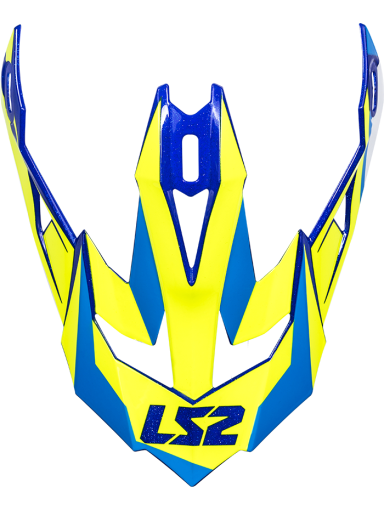 LS2 PEAK MX470 NIMBLE WHITE BLUE YELLOW
