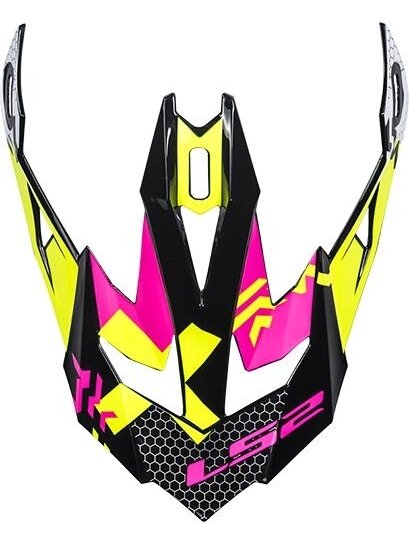 LS2 PEAK MX470 TRIPLEX BLACK PINK YELLOW