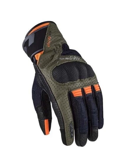 LS2 AIR RAPTOR MAN GLOVES GREEN BLUE H-V ORANGE LS2 AIR RAPTOR MAN GLOVES GREEN BLUE H-V ORANGE