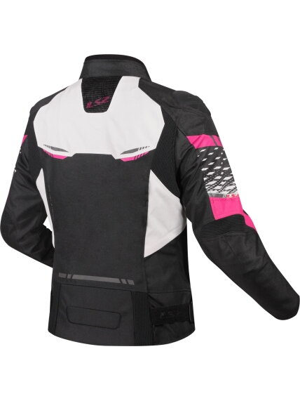 LS2 APEX LADY JACKET BLACK WHITE PINK 1 LS2 APEX LADY JACKET BLACK WHITE PINK 1