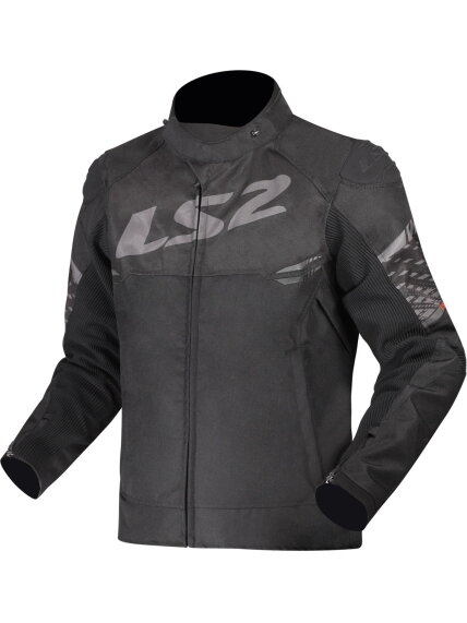 LS2 APEX MAN JACKET BLACK DARK GREY LS2 APEX MAN JACKET BLACK DARK GREY