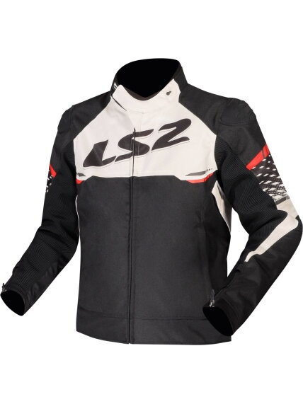 LS2 APEX MAN JACKET BLACK WHITE RED LS2 APEX MAN JACKET BLACK WHITE RED
