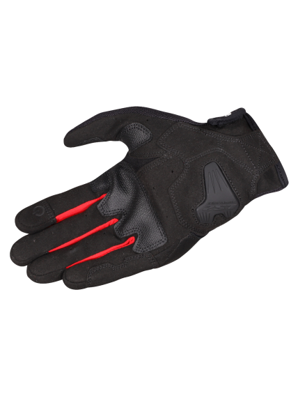 LS2 ATOM MAN GLOVES BLACK RED 2