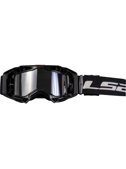 LS2 AURA PRO GOGGLE BLACK WITH IRIDIUM VISOR 2 LS2 AURA PRO GOGGLE BLACK WITH IRIDIUM VISOR 2