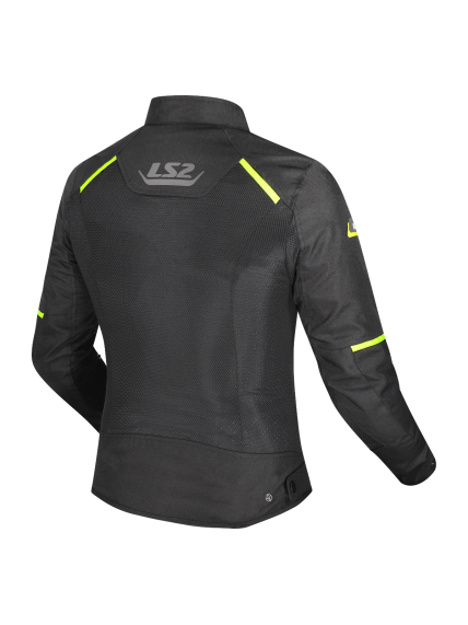LS2 BREEZE LADY JACKET BLACK YELLOW 1
