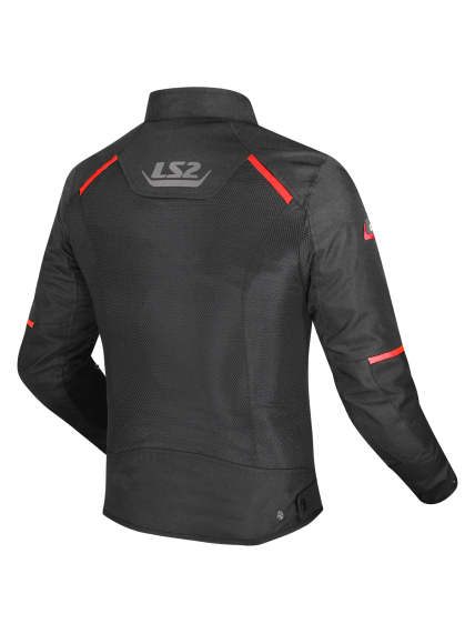 LS2 BREEZE MAN JACKET BLACK RED 1