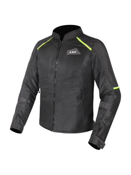 LS2 BREEZE MAN JACKET BLACK YELLOW